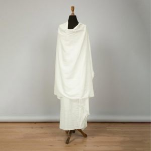 Premium Knitted Khaddar Ihram for Men - 100% Pure Cotton Dobby Weave (2-Piece Set)